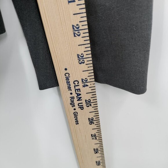 New Anne Klein Slim Fit Single Breast One Button Blazer Jacket Size 8 Women Gray - Picture 9 of 10